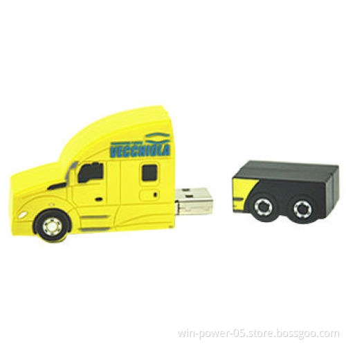 Cartoon USB Flash Drive in Car Shaped, Customized Design and Logo Welcomed, Full Capacity 1-128GB
